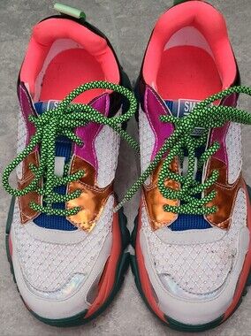 Steve Madden Multicolor Chunky Lace-Up Sneakers
